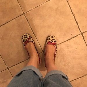 D & G cheetah cowhide shoes